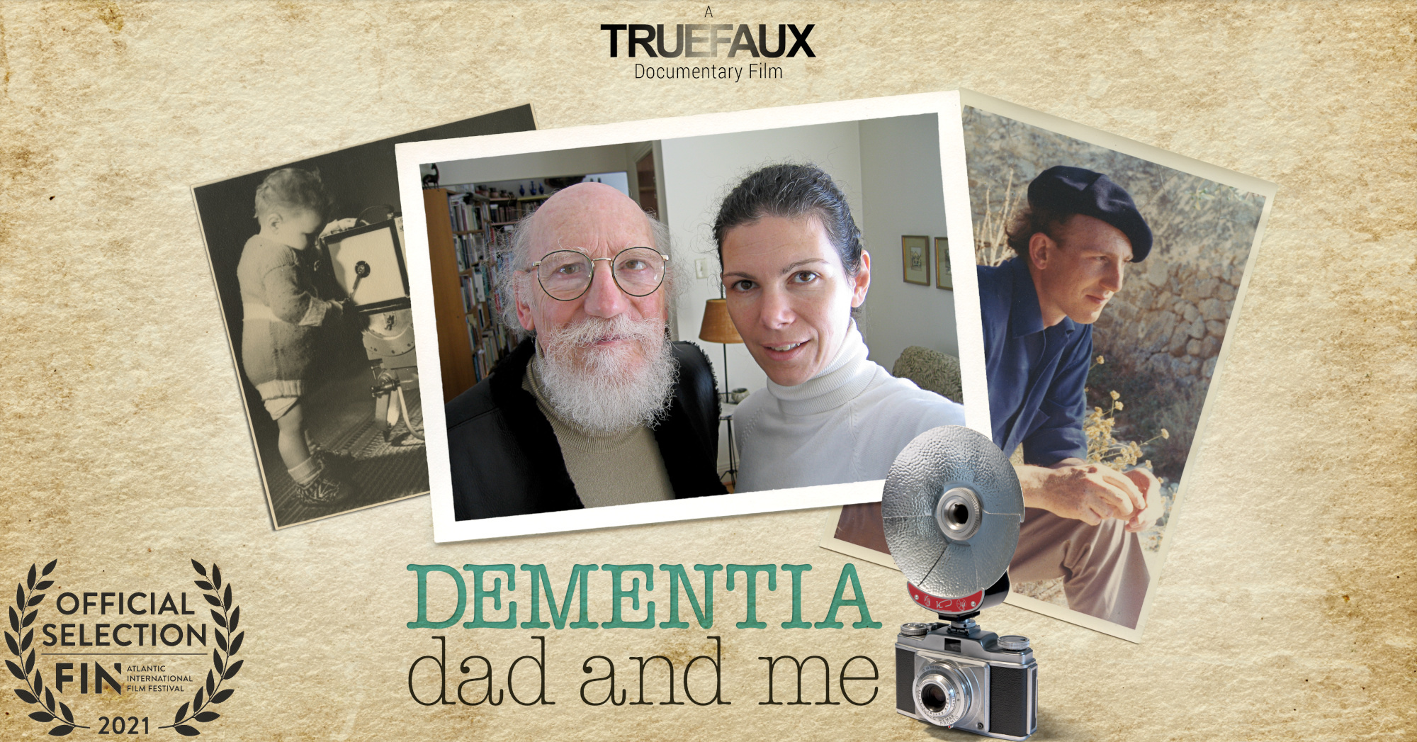 Banner for the film Dementia, Dad and Me