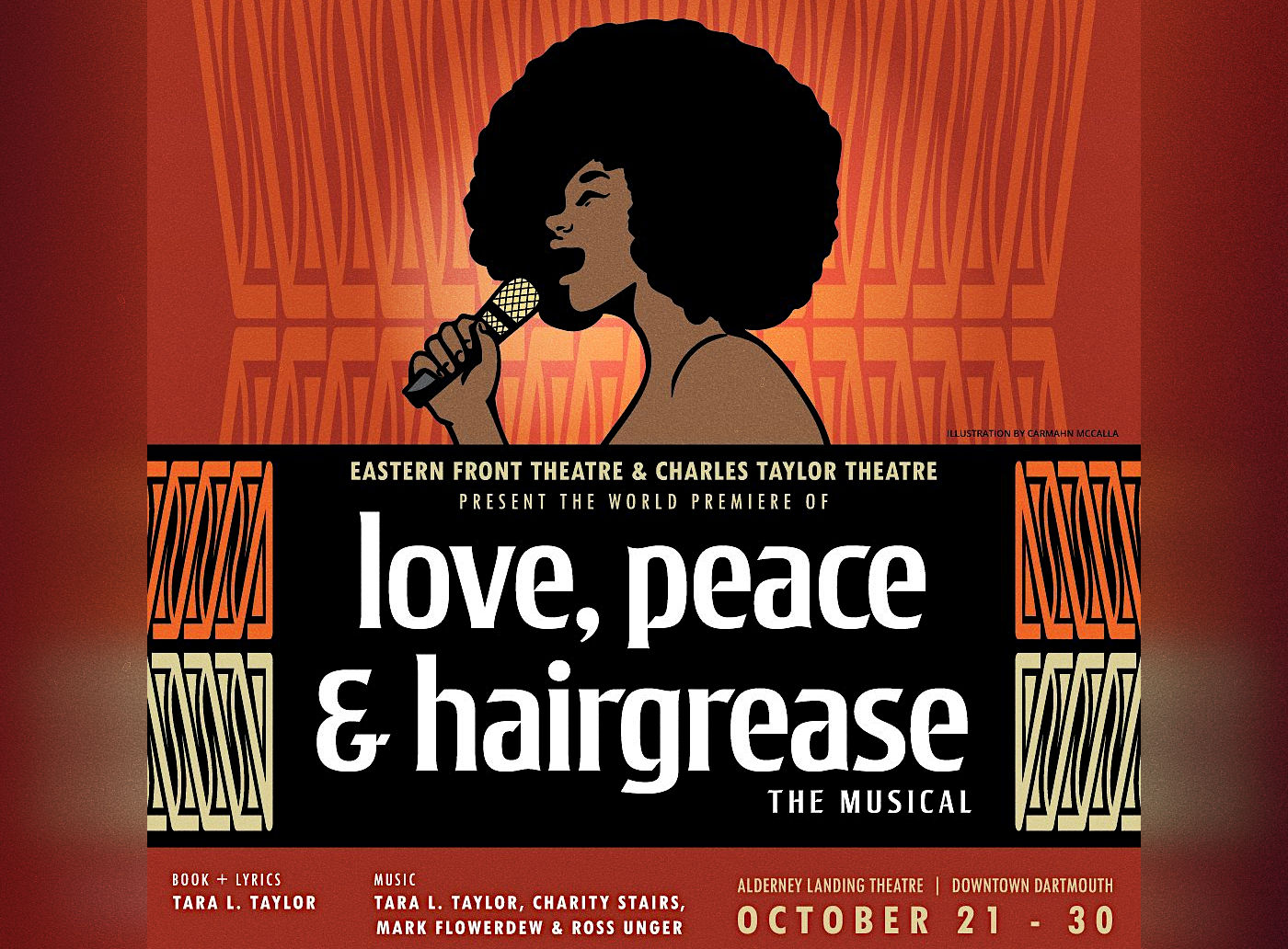 Poster for "Love, Peace and Hairgrease: The Musical"